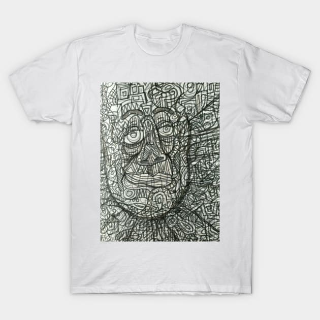 greyscale face T-Shirt by BondonArt